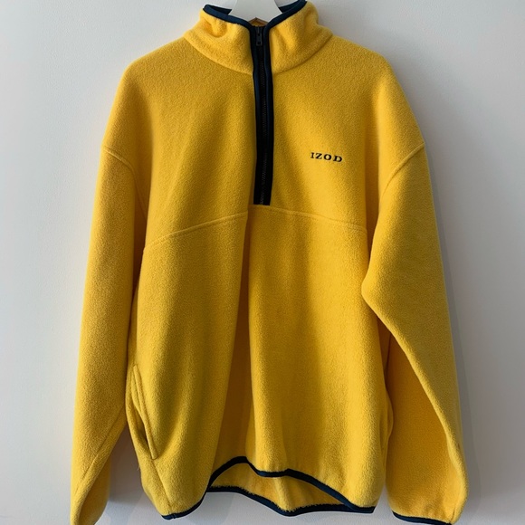 VINTAGE IZOD FLEECE ZIP UP SWEATER - Picture 2 of 4